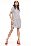 Charming Ruffle Summer Dress with Neck Tie Detail