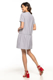 Charming Ruffle Summer Dress with Neck Tie Detail
