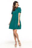 Charming Ruffle Summer Dress with Neck Tie Detail