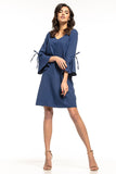 Flirty Frill Sleeve V-Neck Loose Dress for Elegance