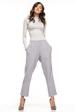 Cigarette-Style Trousers with Pockets and Pleats