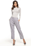 Cigarette-Style Trousers with Pockets and Pleats