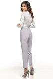 Cigarette-Style Trousers with Pockets and Pleats