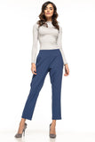 Cigarette-Style Trousers with Pockets and Pleats