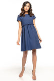 Charming Yoke Dress with Delicate Frill Detail