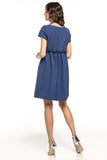 Charming Yoke Dress with Delicate Frill Detail