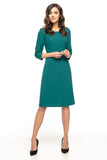 Elegant Dress with Darts and Trapezoidal Skirt