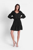 Boho Airy Chiffon Dress with Frills and Elastic Waist