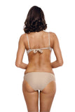 Elegant Two-Piece Push-Up Swimsuit with Frill Design