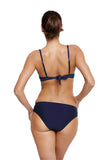 Elegant Two-Piece Push-Up Swimsuit with Frill Detail