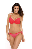 Charming Two-Piece Swimsuit with Tied Panties and Checks