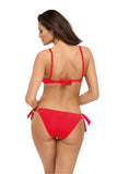 Charming Two-Piece Swimsuit with Tied Panties and Checks