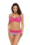 Charming Two-Piece Swimsuit with Push-Up Design