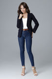 Sleek Slim Fit Jacket with Comfortable Lining and Pockets