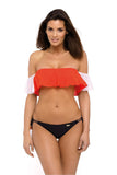 Cuban Style Two-Piece Beach Set with Tassel Details