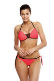 Stylish Two-Piece Push-Up Bikini Swimsuit with Ties
