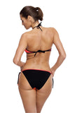 Stylish Two-Piece Push-Up Bikini Swimsuit with Ties
