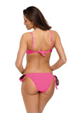 Charming Push-Up Swimsuit with Floral Accents