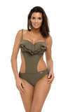 Cuban-Inspired One-Piece Swimsuit with Flirty Cutouts