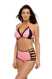 Trendy Push-Up Swimsuit with High-Waisted Briefs