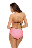 Trendy Push-Up Swimsuit with High-Waisted Briefs
