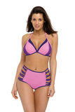 Trendy Push-Up Swimsuit with High-Waisted Briefs