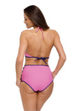Trendy Push-Up Swimsuit with High-Waisted Briefs