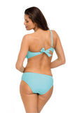 Trendy Two-Piece Latino Swimsuit with Ruffled Neckline