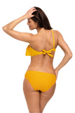 Trendy Two-Piece Latino Swimsuit with Ruffled Neckline