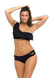 Trendy Latino Two-Piece Swimsuit with Ruffle Details