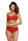 Elegant Two-Piece Swimsuit with Shaping Bra and High-Waist Bottoms