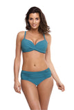 Elegant Two-Piece Swimsuit with Shaping Bra and High-Waist Bottoms