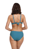 Elegant Two-Piece Swimsuit with Shaping Bra and High-Waist Bottoms