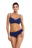 Elegant Two-Piece Swimsuit with Padded Cups and High Waist