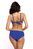 Elegant Two-Piece Swimsuit with Padded Cups and High-Waist Bottoms