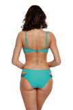 Exotic Push-Up Swimsuit with Detachable Straps and Side Cuts