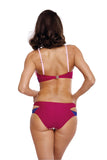 Tropical Push-Up Swimsuit with Detachable Straps