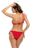 Elegant Two-Piece Swimsuit with Asymmetrical Strap Design