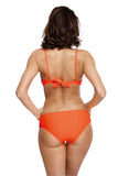 Elegant Push-Up Swimsuit with Pearly Sheen and Adjustable Straps