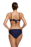 Elegant Push-Up Swimsuit with Pearly Sheen and Adjustable Straps