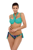 Versatile Tied Swimsuit with Push-Up Design
