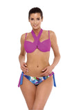 Versatile Tied Swimsuit with Push-Up Design