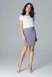 Classic Short Skirt with Impressive Topstitching