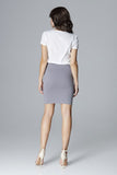 Classic Short Skirt with Impressive Topstitching