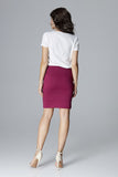 Classic Cut Short Skirt with Impressive Topstitching