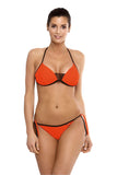 Tempting Push-Up Bikini Swimsuit with Stylish Trimmings