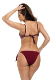 Charming Push-Up Swimsuit with Floral Accents