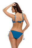 Charming Italian Push-Up Swimsuit with Floral Accents