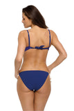 Floral Monokini Swimsuit with Push-Up Cups and Ties