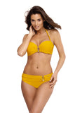 Elegant Two-Piece Swimsuit with Stylish Jewelry Accents